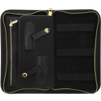 Scissor Bag with Small Rivets, Black, Empty - Image 4