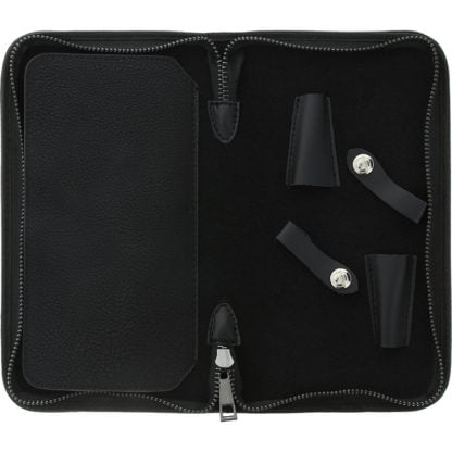 Scissor Bag with Skull Rivets, Black, Empty - Image 4