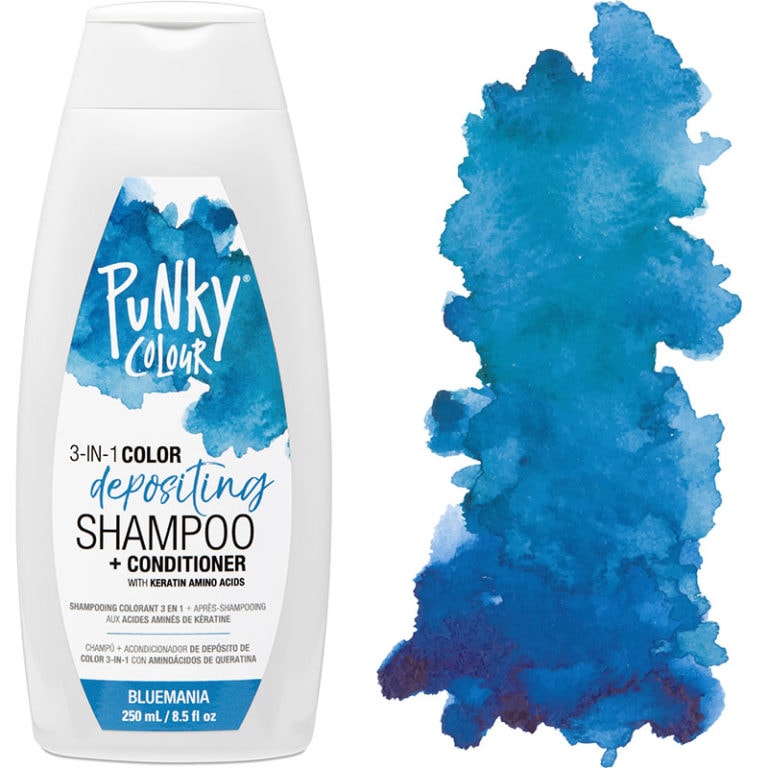 Punky Colour 3in1 Color Depositing Shampoo + Conditioner, Bluemania