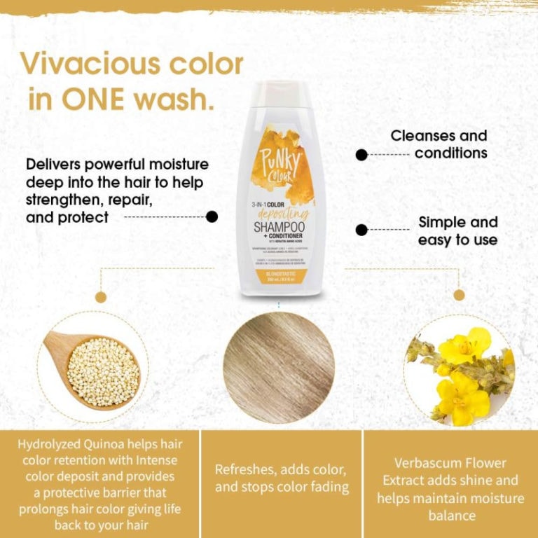 Punky Colour 3in1 Color Depositing Shampoo + Conditioner