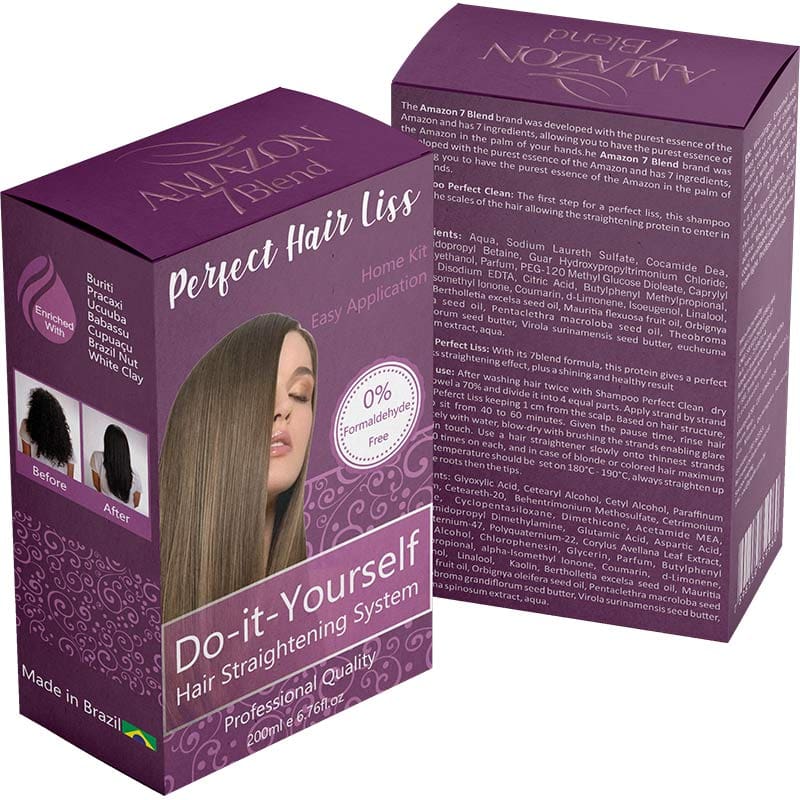 Amazon 7 Blend Perfect Hair DIY Hair Straightening Kit, 2 Pieces -  Hairhouse Warehouse