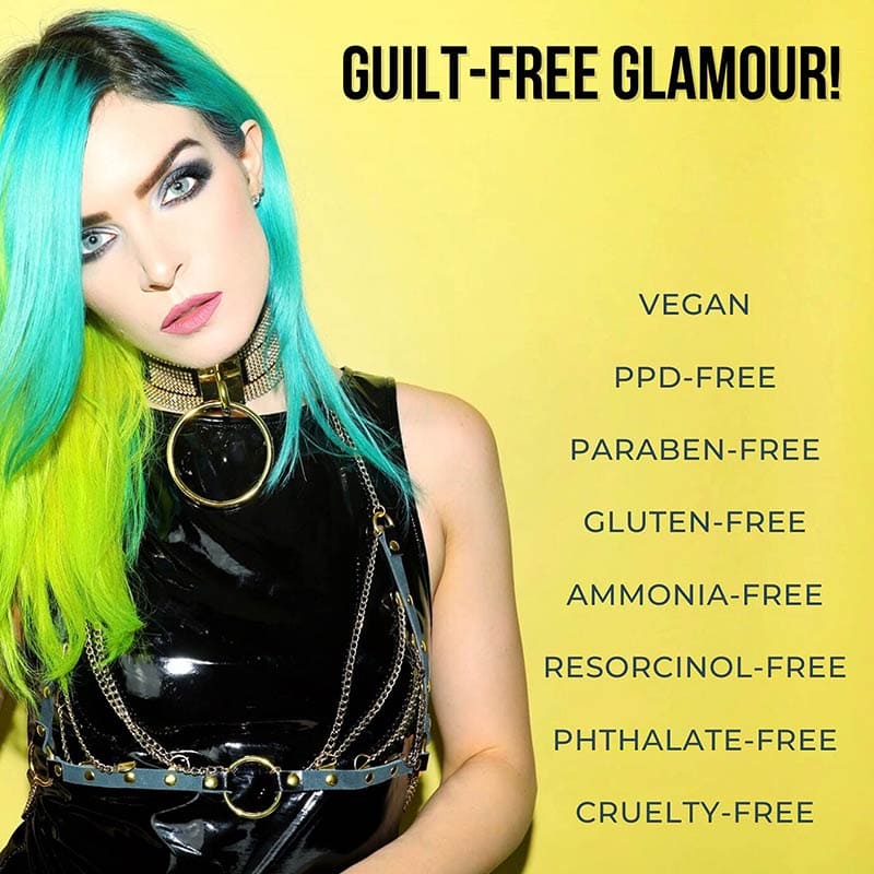 Crazy Color Hair Dye - Vegan and Cruelty-Free Semi Permanent Hair Color -  Temporary Dye for Pre-lightened or Blonde Hair - No Peroxide or Developer