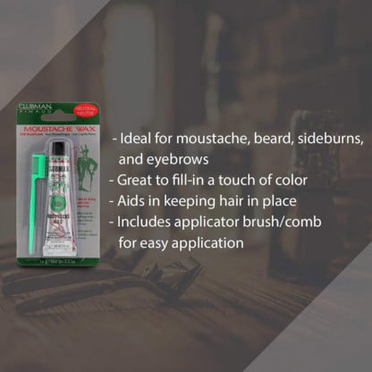 Clubman Styling & Colour Moustache Wax, 14g - Image 3