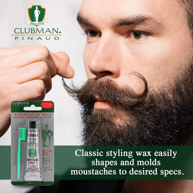 Clubman Styling & Colour Moustache Wax - Hairhouse Warehouse