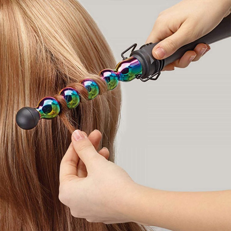 Gamma Più Iron Bubble Rainbow Curler, 200°C Hairhouse Warehouse