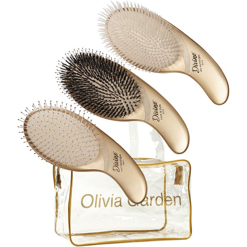 Olivia Garden Divine 3 Brush Box Set - Hairhouse Warehouse Olivia Garden Divine 3 Brush Box Set - Hairhouse Warehouse