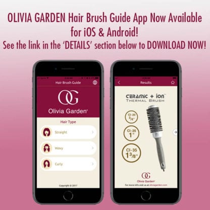 Olivia Garden Breast Cancer Awareness Folding Brush & Mirror - Image 2