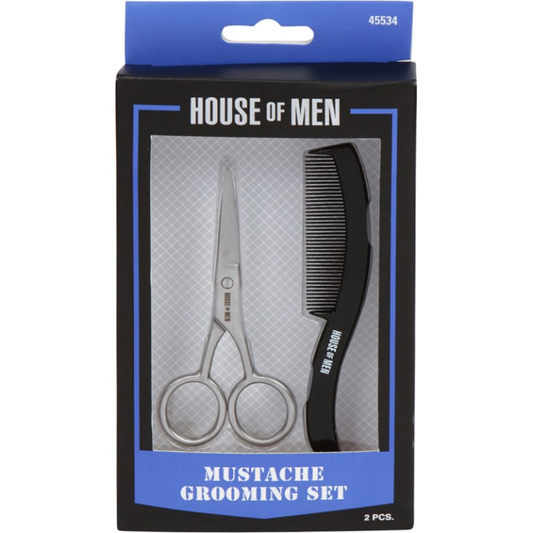 Beauty Topic Mustache Grooming Set, 2 Pieces Hairhouse Warehouse