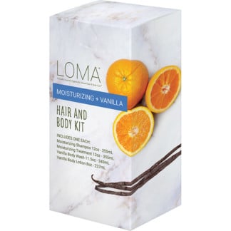 LOMA Moisturizing + Vanilla Hair & Body Kit, 4 Pieces