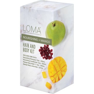 LOMA Nourishing + Mango Hair & Body Kit, 4 Pieces