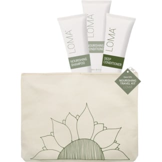 LOMA Nourishing Trio Travel Kit with Cosmetic Bag