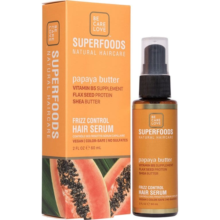 Be Care Love SuperFoods Frizz Control Serum, 60ml Hairhouse Warehouse