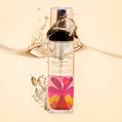 Crazy Angel Clear Self-Tan Mousse: Medium, 200ml - Image 6