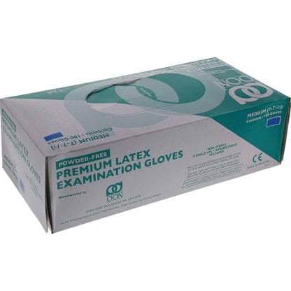Beauty Pro Latex Powder-Free Gloves, 100/Box