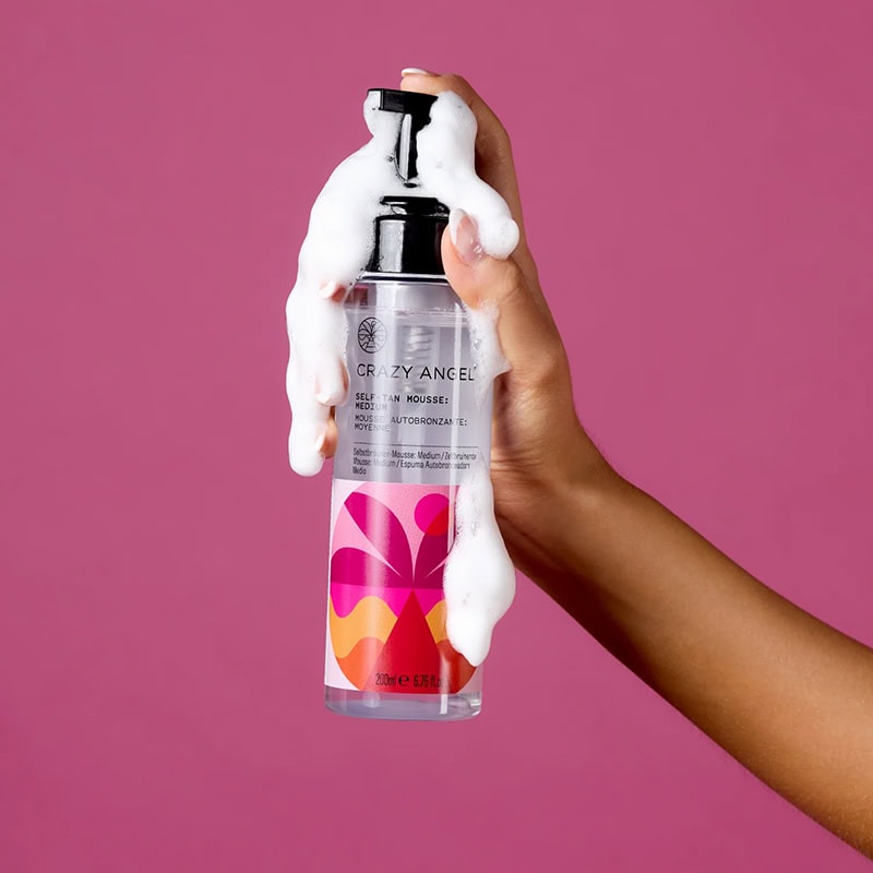 Crazy Angel Clear Self-Tan Mousse: Medium, 200ml - Image 7