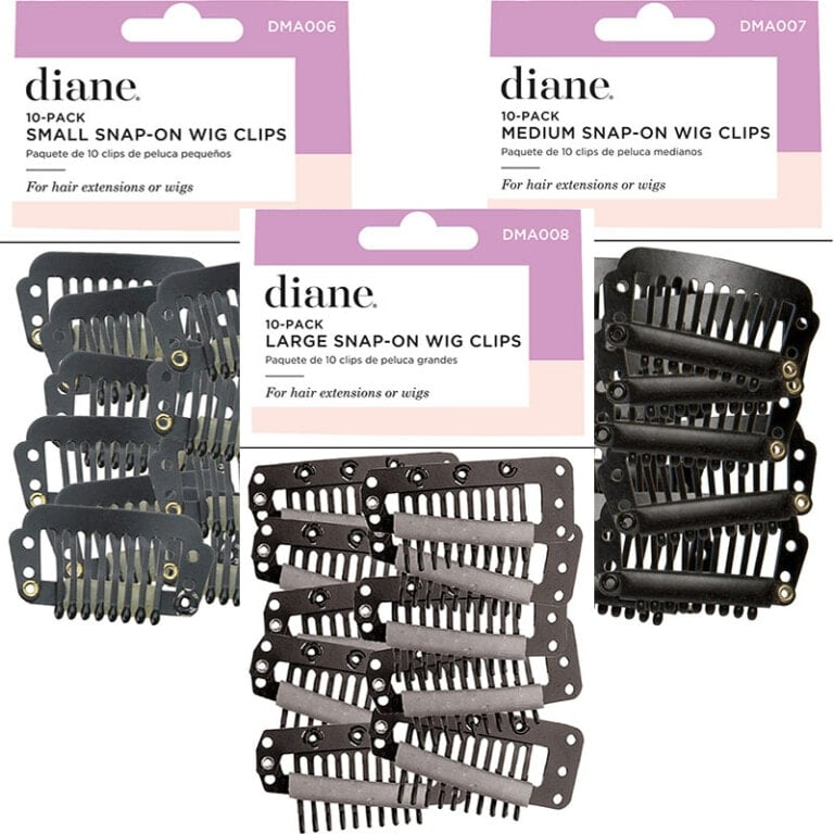 Diane SnapOn Wig Clips, Black, 10/Pack Hairhouse Warehouse