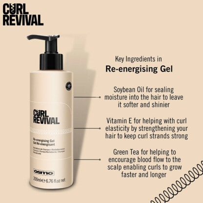 OSMO Curl Revival Re-Energising Gel, 200ml - Image 3