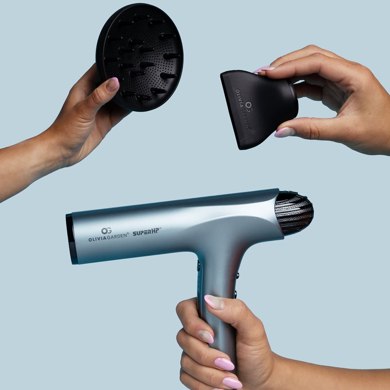 Olivia Garden SuperHP Professional Hair Dryer 1875 Watt with 3 FREE Brushes - Image 10
