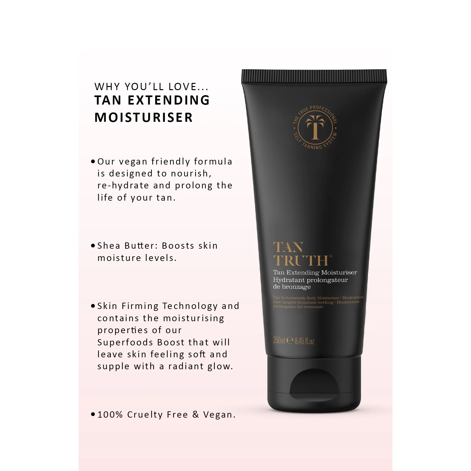 Tan Truth Tan Extending Moisturiser, 250ml - Image 2