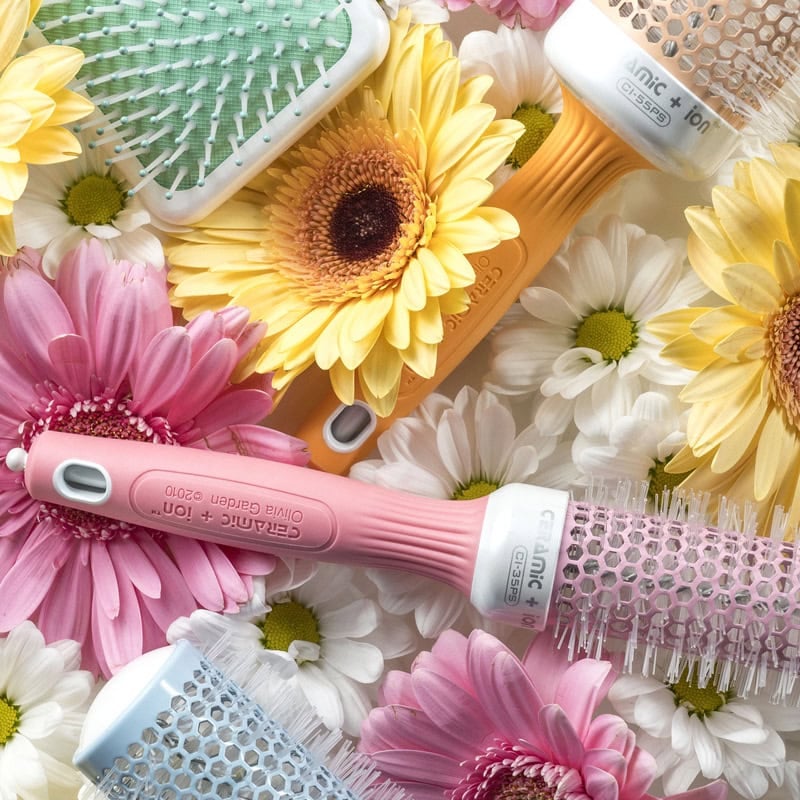 Olivia Garden Ceramic & Ion Thermal Pastels Brush Collection - Image 8