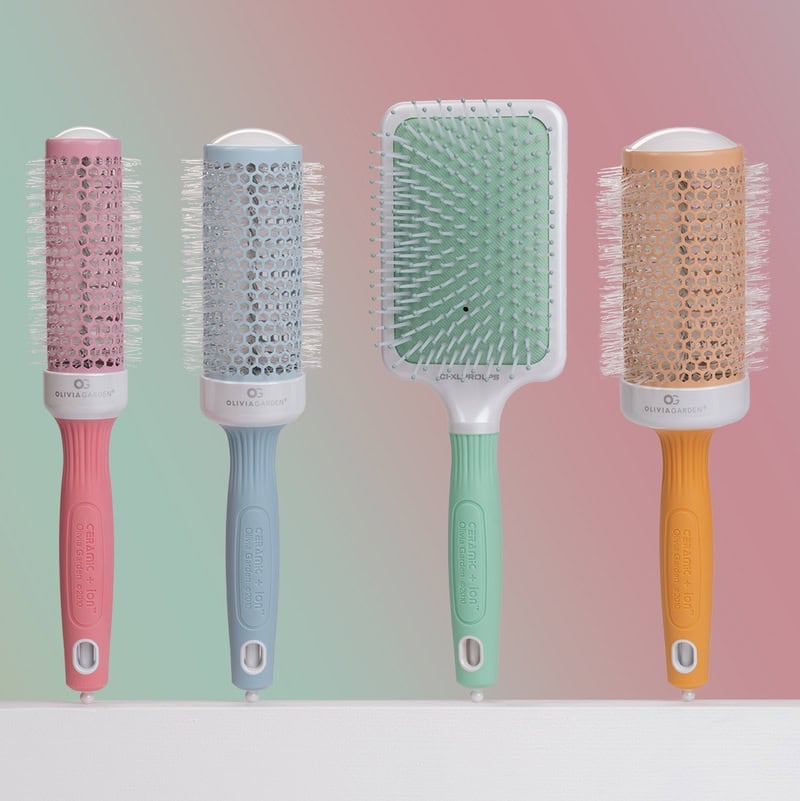 Olivia Garden Ceramic & Ion Thermal Pastels Brush Collection - Image 9