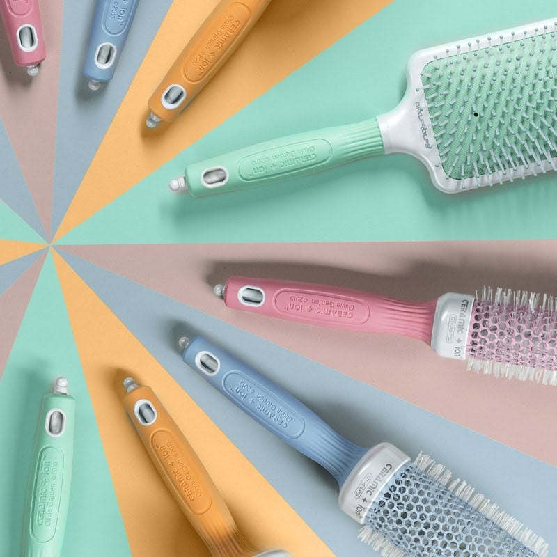 Olivia Garden Ceramic & Ion Thermal Pastels Brush Collection - Image 10