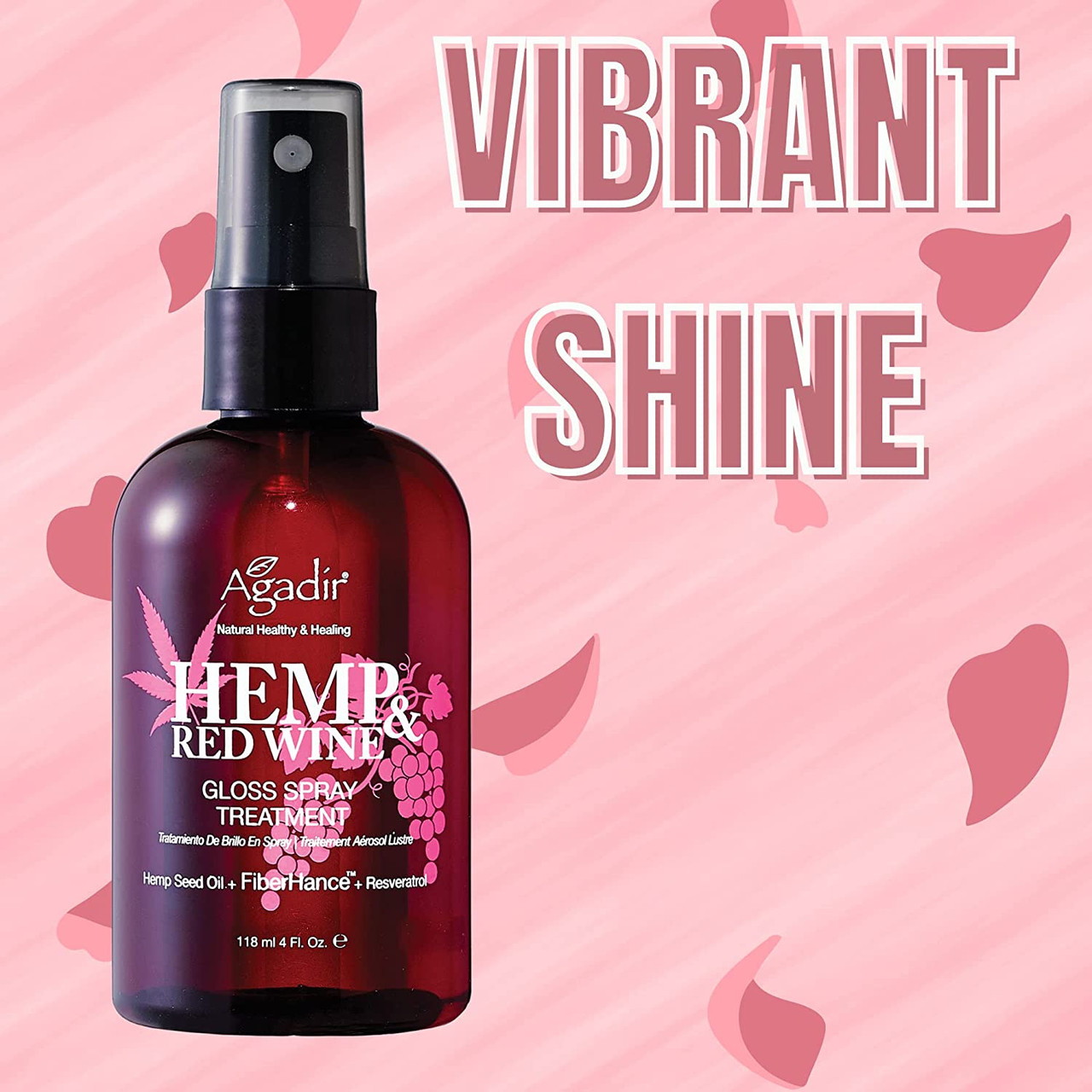 Agadir Hemp & Red Wine Gloss Spray Treatment, 118ml - Image 3
