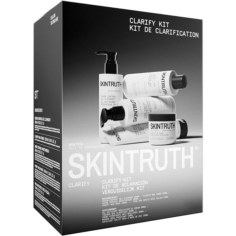 Skintruth Clarify Kit Complete Skin Care Set For Oily/Combination Skin, 5 Pieces