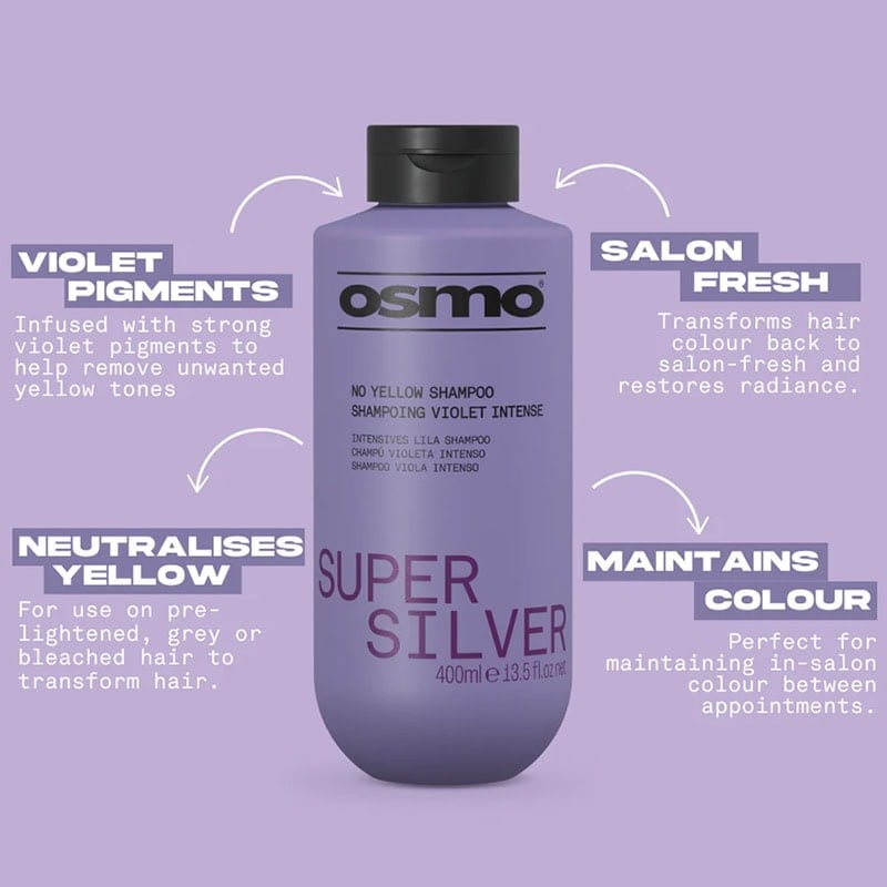 OSMO Super Silver No Yellow Shampoo - Image 3