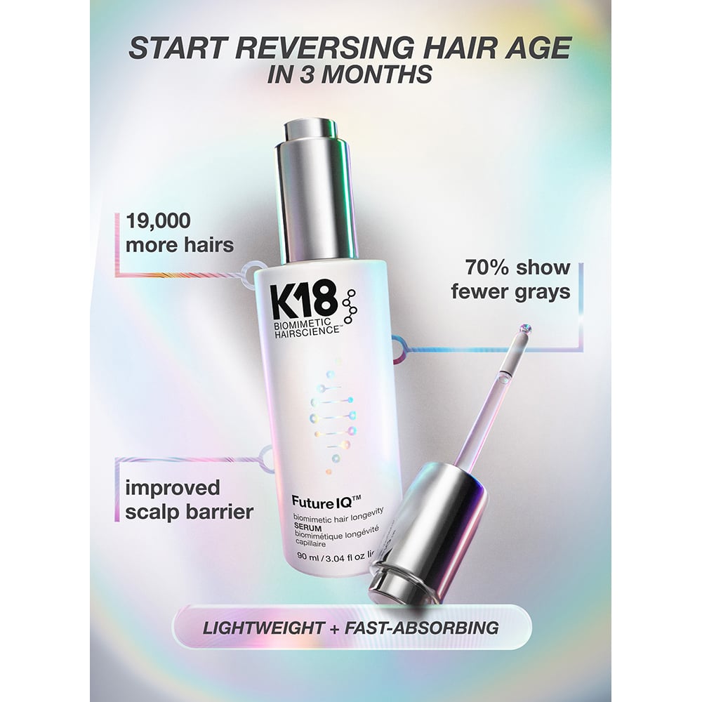 K18 FutureIQ™ Biomimetic Hair Longevity Serum, 90ml - Image 17