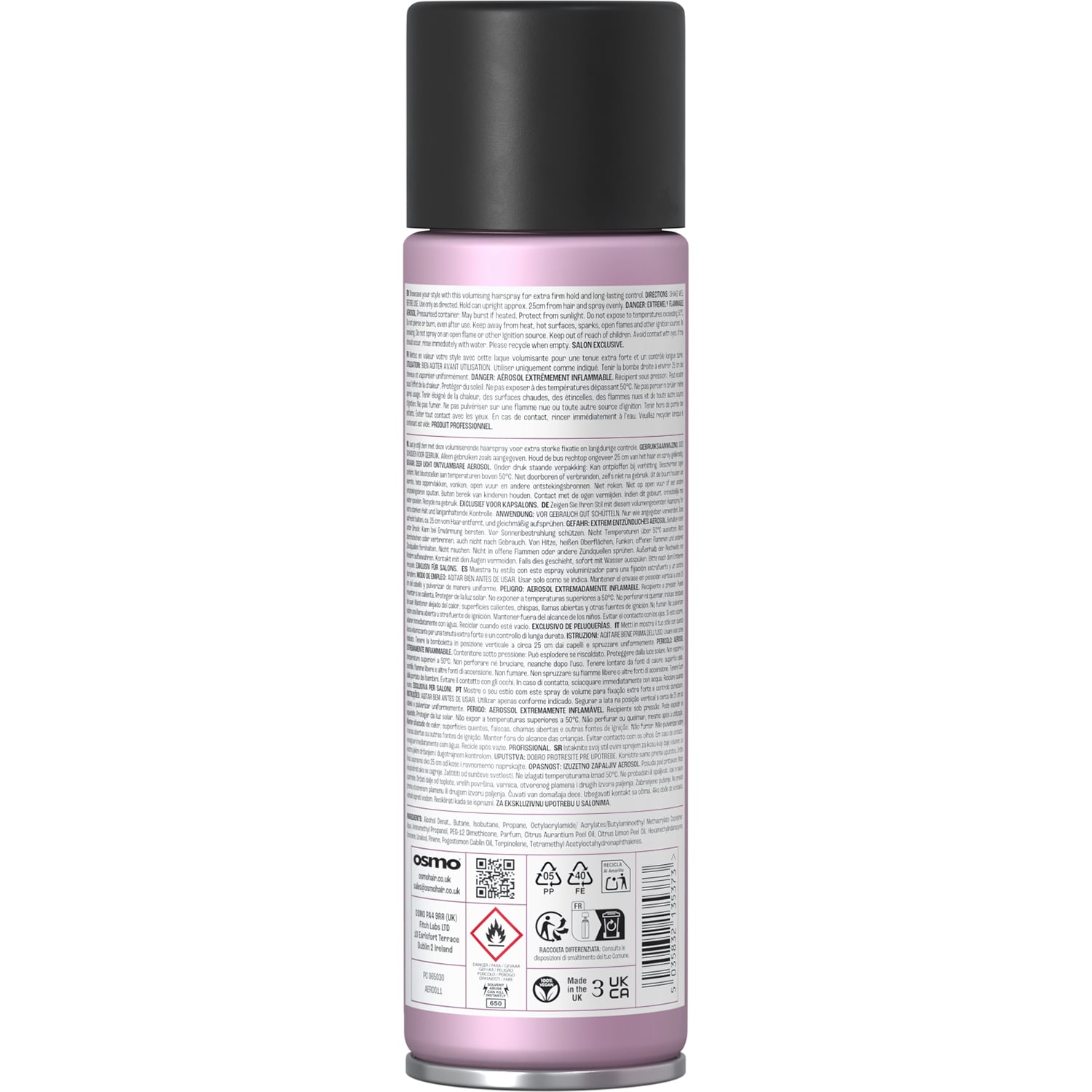 OSMO Extreme Extra Firm Hairspray, 500ml - Image 2